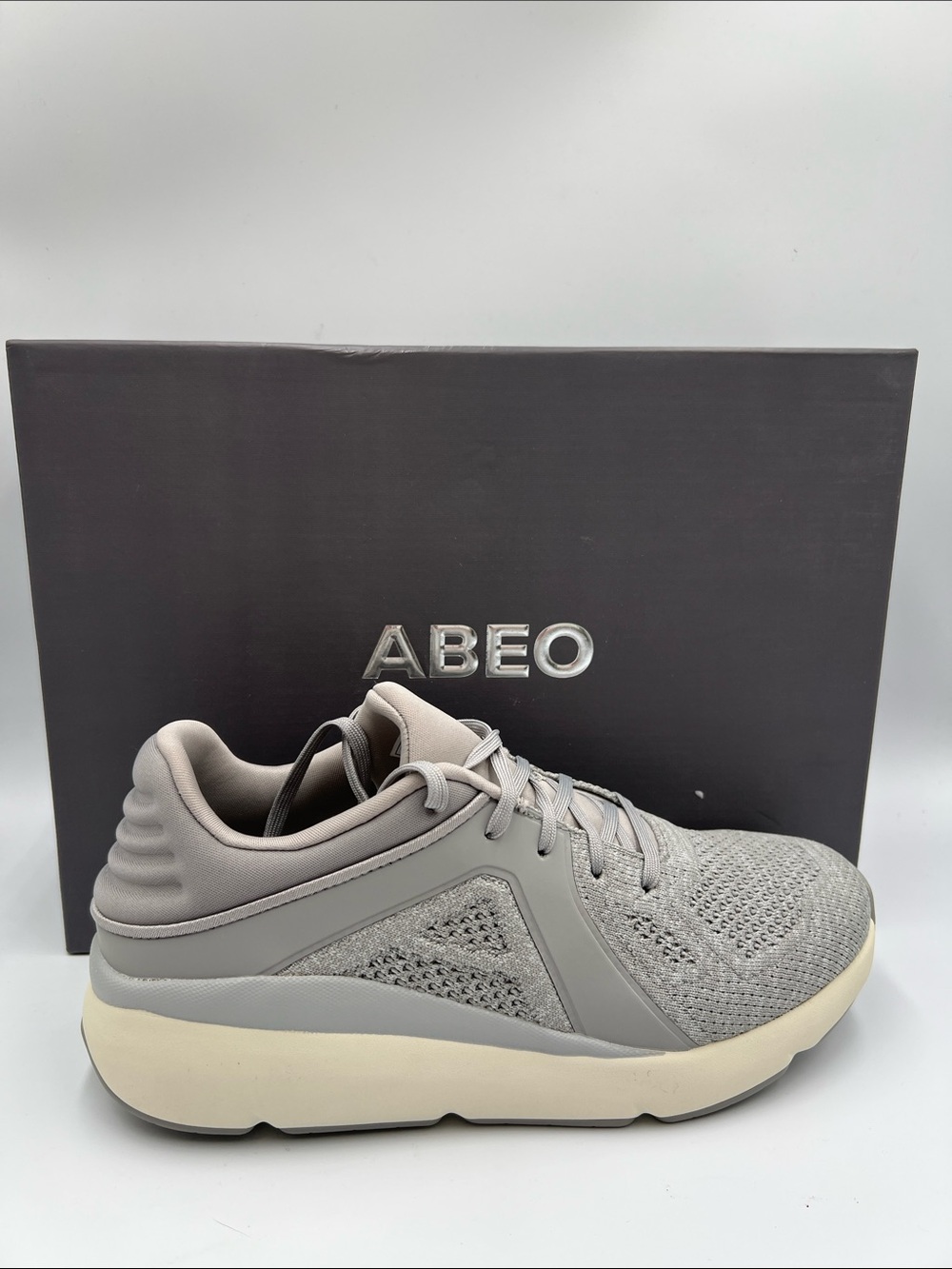 ABEO Momentum MXV Shift comfort sneaker walking shoe drizzle gray tie new 9